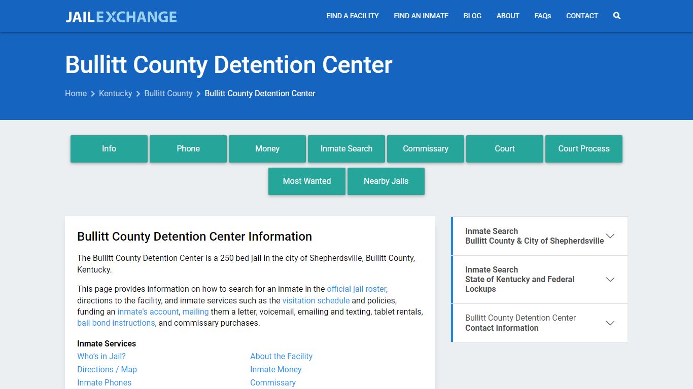 Inmate Visitation - Bullitt County Detention Center, KY - Jail Exchange